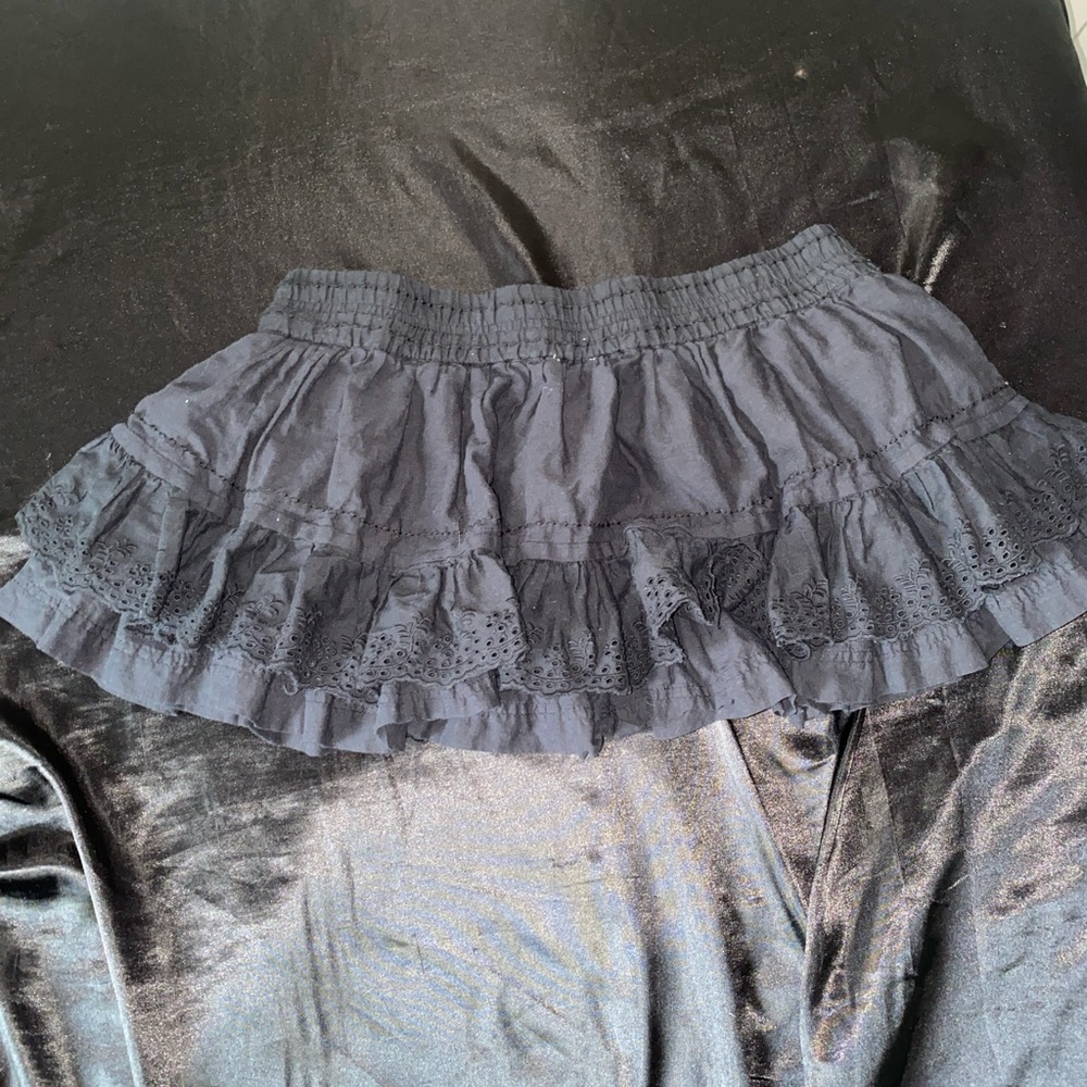 Kimchi Blue Black Bubble Mini Skirt